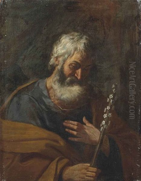 Saint Joseph Oil Painting by Simone Cantarini (Pesarese)