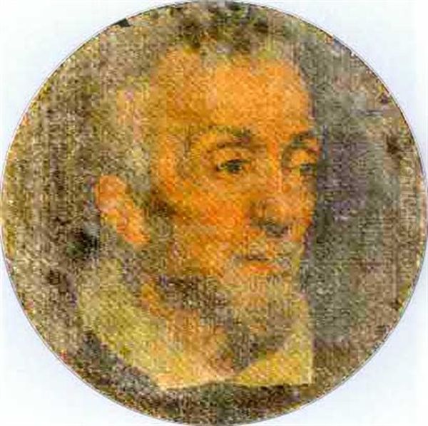 Portrait Of Guido Reni Oil Painting by Simone Cantarini (Pesarese)