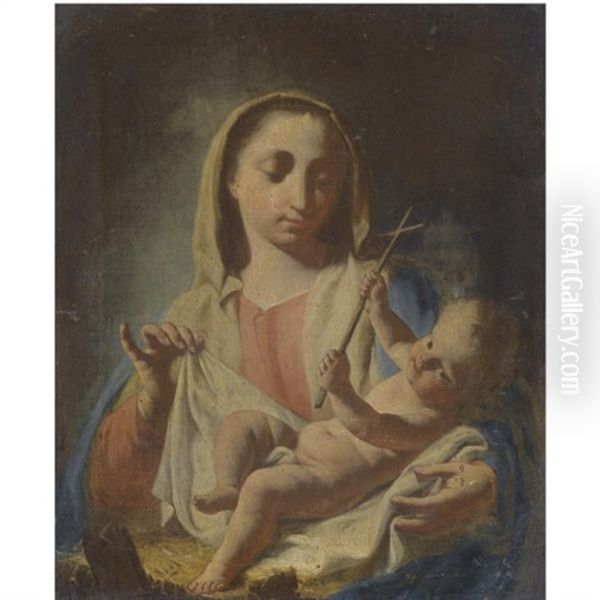 The Madonna And Child Oil Painting by Francesco Capella