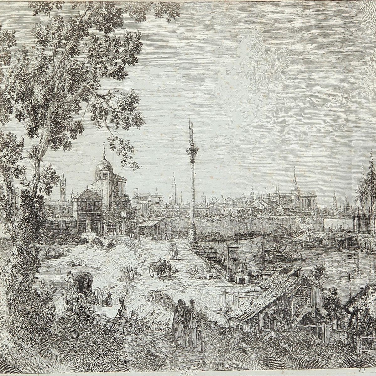 Scene From Padua Oil Painting by Giovanni Antonio Boltraffio