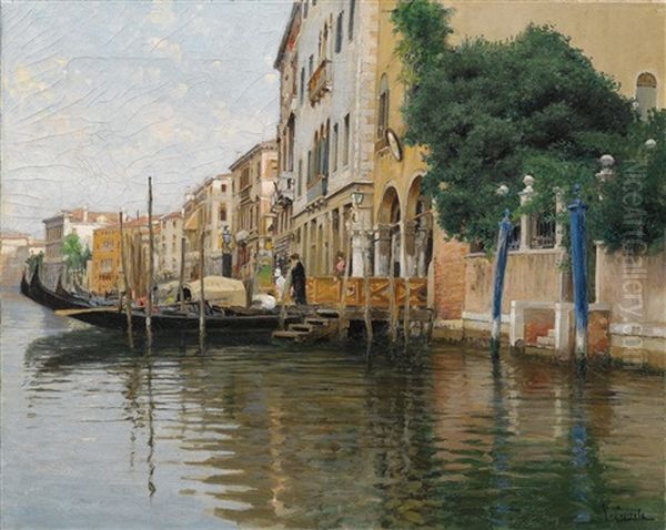 Venedig, Canal Grande Oil Painting by Vincenzo Caprile