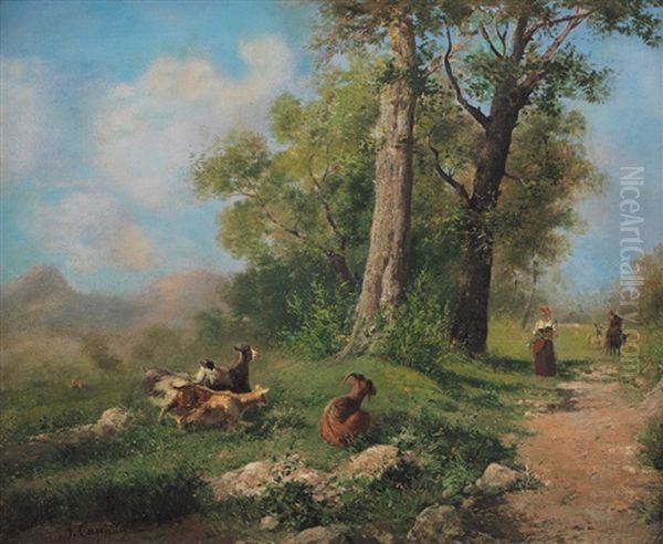 Pascolo Oil Painting by Francesco Capuano