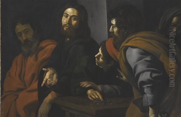 The Calling Of Saint Matthew Oil Painting by Giovanni Battista Caracciolo