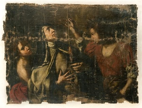 Estasi Di Santa Teresa Oil Painting by Giovanni Battista Caracciolo