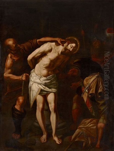 Christus An Der Geisselsaule Oil Painting by Michaelangelo Merisi Da Caravaggio