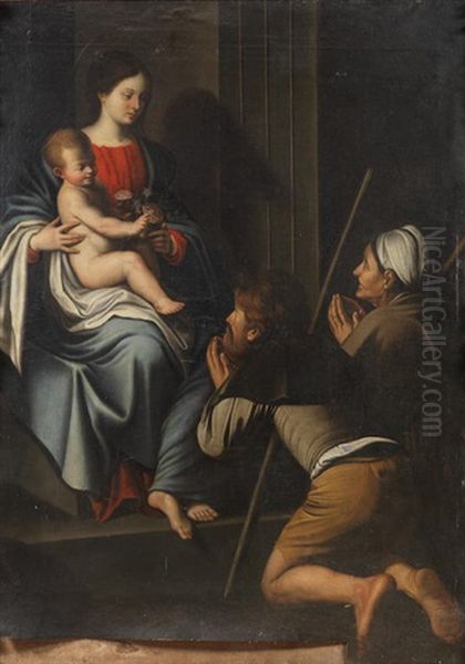 Madonna Di Loreto Oil Painting by Michaelangelo Merisi Da Caravaggio