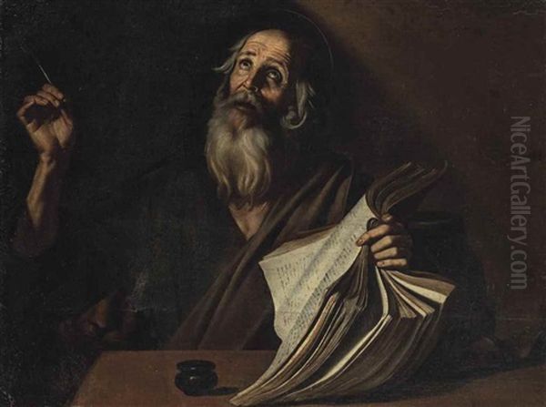 Saint Mark Oil Painting by Michaelangelo Merisi Da Caravaggio