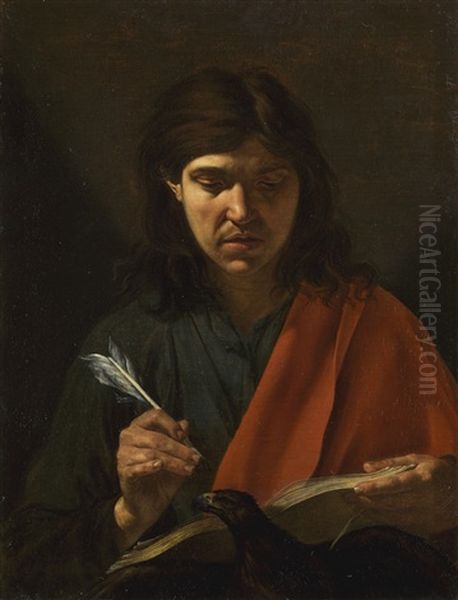 Saint John The Evangelist Oil Painting by Michaelangelo Merisi Da Caravaggio