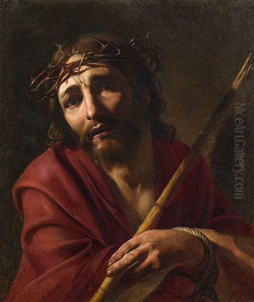 Christ With The Crown Of Thornes Oil Painting by Michaelangelo Merisi Da Caravaggio