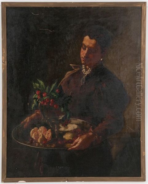 Portrait Of A Servant Oil Painting by Michaelangelo Merisi Da Caravaggio