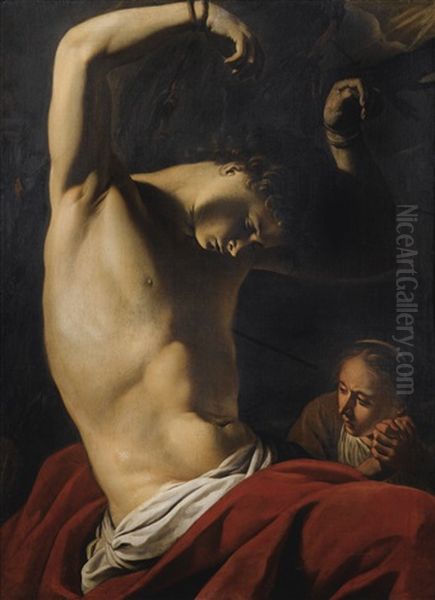 Saint Sebastien Oil Painting by Michaelangelo Merisi Da Caravaggio