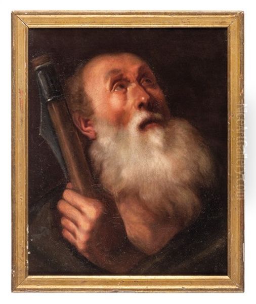 Testa Di Santo Oil Painting by Michaelangelo Merisi Da Caravaggio