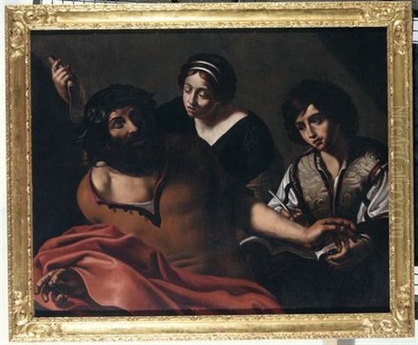 Omero Recita L'iliade Oil Painting by Michaelangelo Merisi Da Caravaggio