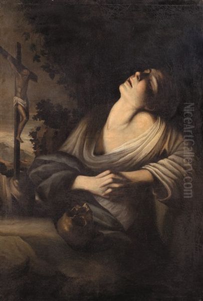 Maddalena Oil Painting by Michaelangelo Merisi Da Caravaggio