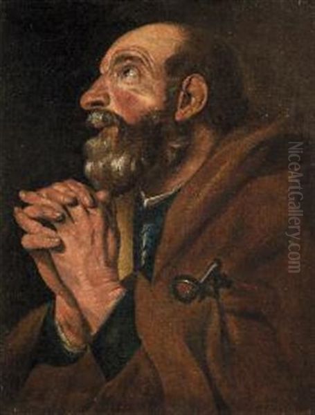 San Pietro Oil Painting by Michaelangelo Merisi Da Caravaggio