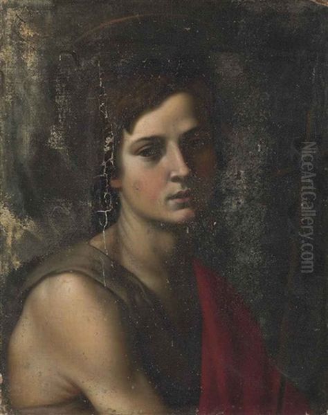 Saint John The Baptist Oil Painting by Michaelangelo Merisi Da Caravaggio