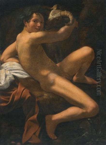 Saint John The Baptist Oil Painting by Michaelangelo Merisi Da Caravaggio