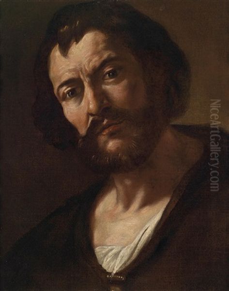 Bildnis Eines Mannes Oil Painting by Michaelangelo Merisi Da Caravaggio