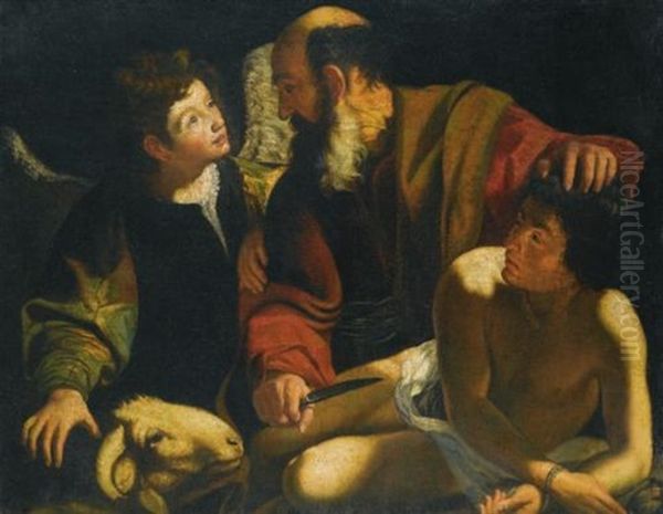 The Sacrifice Of Isaac Oil Painting by Michaelangelo Merisi Da Caravaggio