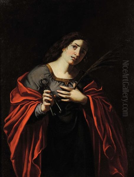 Figura Di Santa Oil Painting by Michaelangelo Merisi Da Caravaggio
