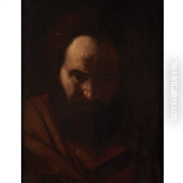 Saint Paul Oil Painting by Michaelangelo Merisi Da Caravaggio