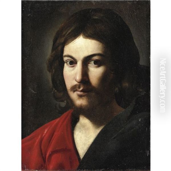 Testa Di Cristo Oil Painting by Michaelangelo Merisi Da Caravaggio