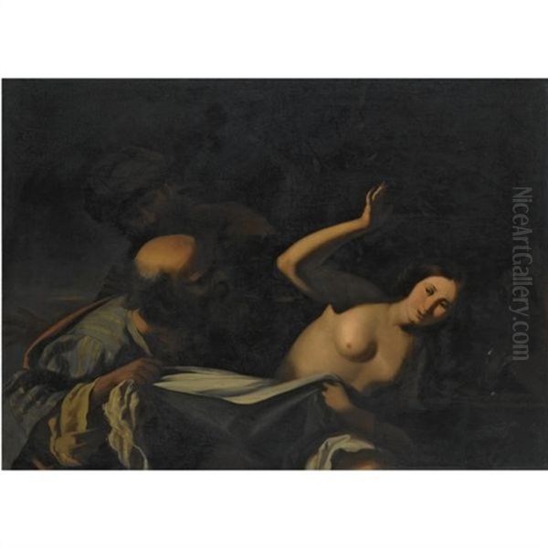 Susanna And The Elders Oil Painting by Michaelangelo Merisi Da Caravaggio