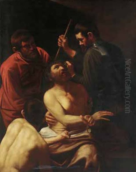 Cristo Icoronato Di Spine Oil Painting by Michaelangelo Merisi Da Caravaggio