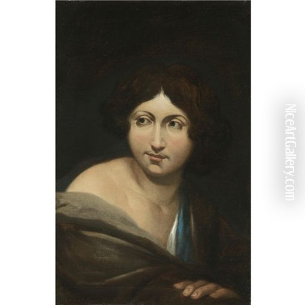 Portrait Of A Young Man Oil Painting by Michaelangelo Merisi Da Caravaggio