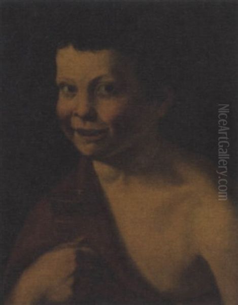 Bacco Bambino Oil Painting by Michaelangelo Merisi Da Caravaggio