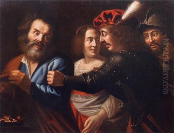 Il Rinnegamento Di Pietro Oil Painting by Michaelangelo Merisi Da Caravaggio