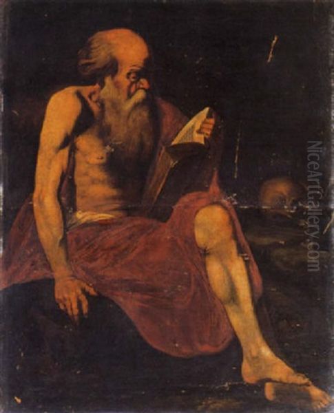 San Gerolamo Oil Painting by Michaelangelo Merisi Da Caravaggio