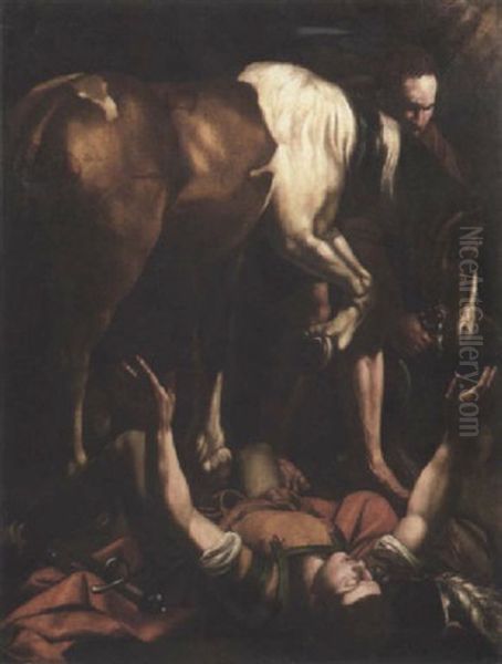 The Conversion Of Saint Paul Oil Painting by Michaelangelo Merisi Da Caravaggio