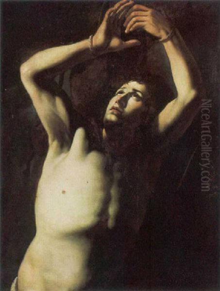 San Sebastiano Oil Painting by Michaelangelo Merisi Da Caravaggio