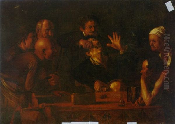 A Man Having A Tooth Pulled Oil Painting by Michaelangelo Merisi Da Caravaggio