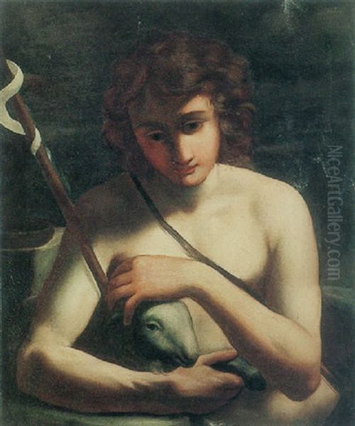 The Young Saint John The Baptist Oil Painting by Michaelangelo Merisi Da Caravaggio