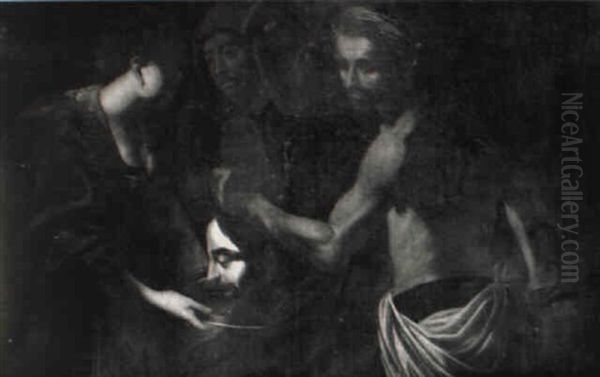 Salome Mit Dem Haupt Des Johannes Oil Painting by Michaelangelo Merisi Da Caravaggio