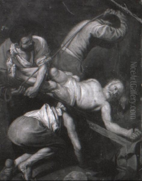 Crucifixion De Saint Pierre Oil Painting by Michaelangelo Merisi Da Caravaggio