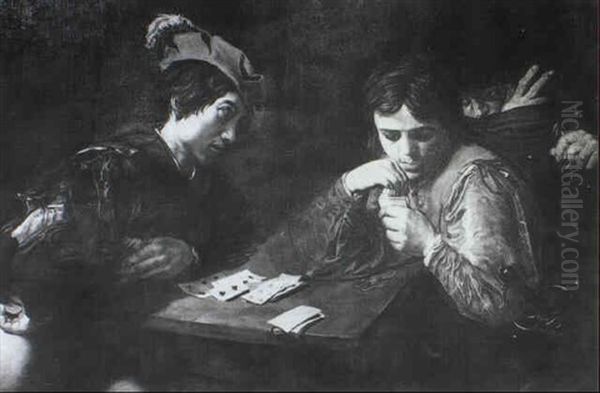 Der Falschpieler Oil Painting by Michaelangelo Merisi Da Caravaggio