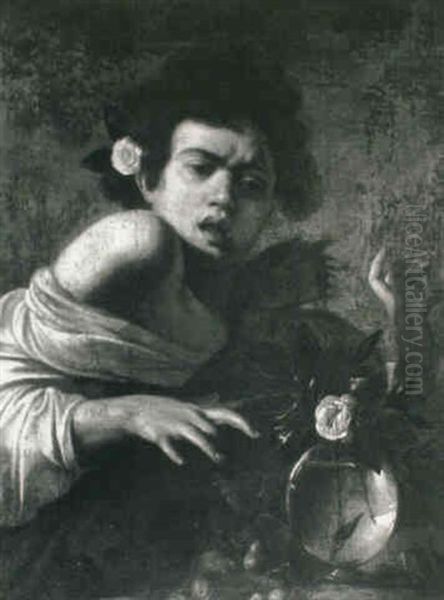 Boy Bitten By A Lizard Oil Painting by Michaelangelo Merisi Da Caravaggio