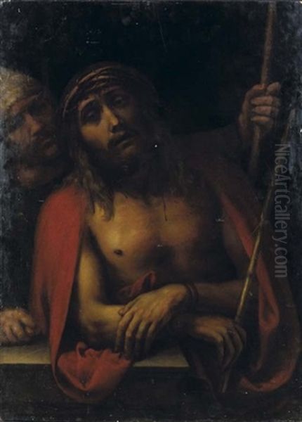 Cristo Deriso Oil Painting by Polidoro Da Caravaggio (Caldara)
