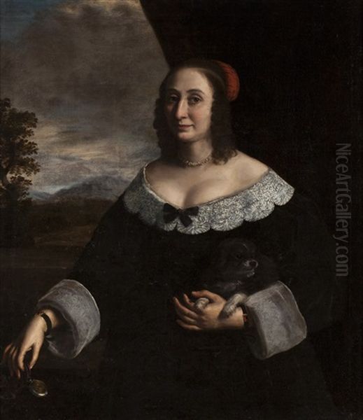 Ritratto Di Dama Oil Painting by Giovan Bernardo Carbone