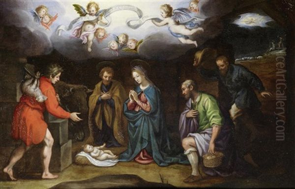 The Adoration Of The Shepherds Oil Painting by Lodovico Cardi Cigoli