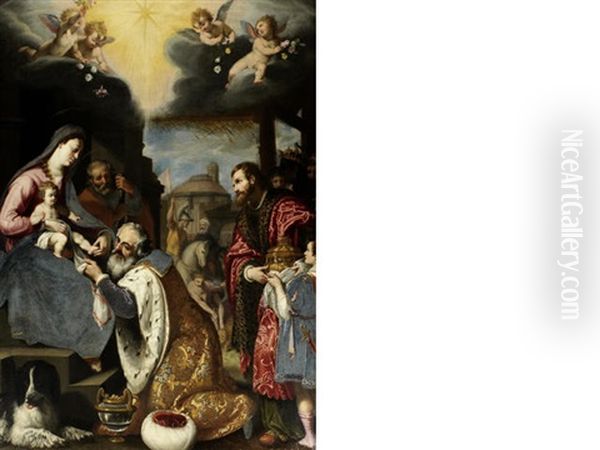 The Adoration Of The Magi Oil Painting by Lodovico Cardi Cigoli