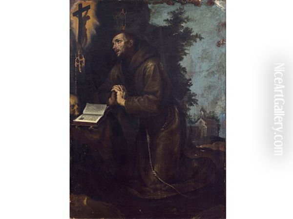 San Francesco Orante Oil Painting by Lodovico Cardi Cigoli