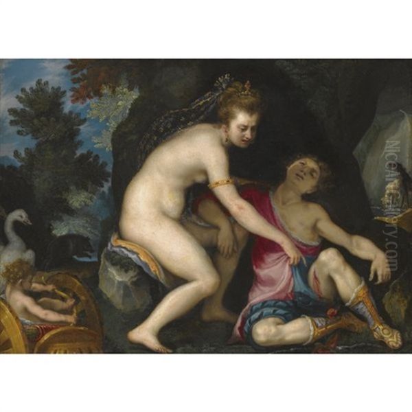 Venus And Adonis Oil Painting by Lodovico Cardi Cigoli