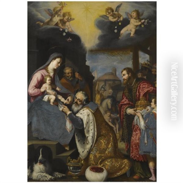 The Adoration Of The Magi Oil Painting by Lodovico Cardi Cigoli