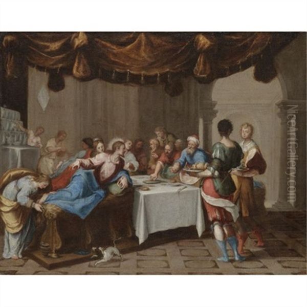 The Washing Of The Feet Oil Painting by Lodovico Cardi Cigoli