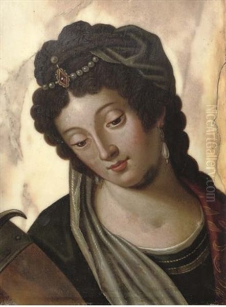 Saint Catherine Of Alexandria Oil Painting by Lodovico Cardi Cigoli