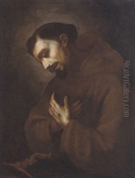 San Francesco In Preghiera Oil Painting by Lodovico Cardi Cigoli